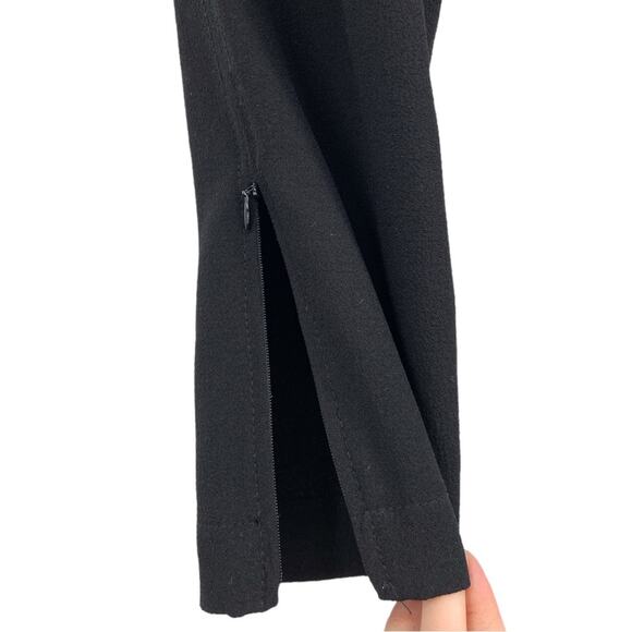 GANNI TAPERED CREPE CLARK PANTS BLACK‎ SZ 34/ US 2 - Picture 5 of 8
